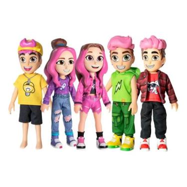 Imagem de Kit Bonecos Dos Rosa Todos Os Personagens Com Chaveiro 25Cm - Nova Bri