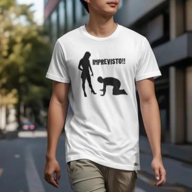 Imagem de Camisa Dia Dos Namorados Frase Divertida Imprevisto Algodao Urbano Cas
