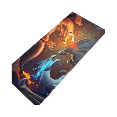 Imagem de Mouse Pad Grande XXL Charizard Para Jogos, Acessórios Para Gamers Com 