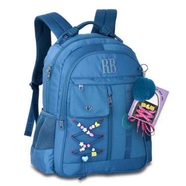 Imagem de Mochila de Costas Rebecca Bonbon Beaded Fun RB27424 Grande Juvenil Com