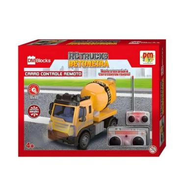 Imagem de Blocos de Montar Caminhão Betoneira Controle Remoto DM Blocks RC Truck