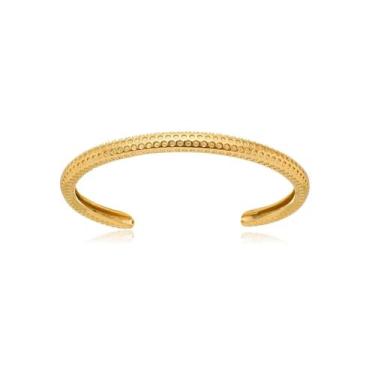 Imagem de Bracelete trabalhado banhado a ouro - CAROLINA ALCAIDE