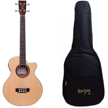 Imagem de Baixolão Rozini RBX820 A.T.N.L.P Premium Mini c/ Bag