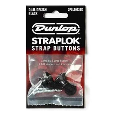 Imagem de Strap lock dunlop dual design preto 2psl033bk 02 unidades