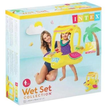 Imagem de Boia Inflável Intex para Bebê Fralda com Cobertura Estrela - Emarela