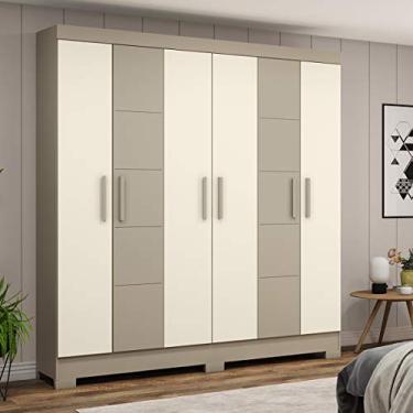 Imagem de Roupeiro Casal Briz 6 Portas B73 Cor:Branco