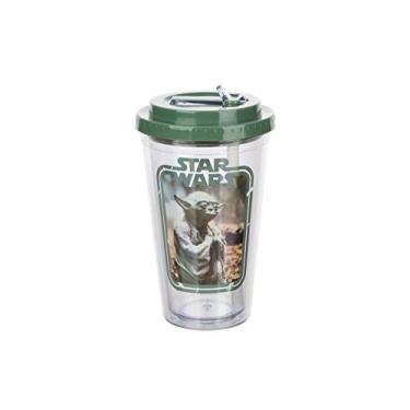 Imagem de Star Wars Movie Yoda Flip Straw Copo de Viagem, Star Wars, OSFA