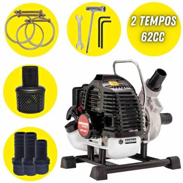 Imagem de Motobomba Centrífuga Kawashima Potente KWP15H6 62cc 2 Tempos À Gasolina Para Irrigação e Transferência de Água Limpa