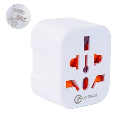 Imagem de FORTRAVEL Adaptador de tomada universal para tomada americana, adaptador de tomada universal para viagem do Canadá, adaptador de tomada dos EUA, adaptador de viagem dos EUA, conversor de tomada, adaptador de viagem universal, 10A 250V tipo B