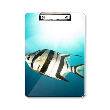 Imagem de DIYthinker Organismo Marino Tropical Sea Fish Prancheta Pasta Bloco de Escrita Placa de Fundo A4