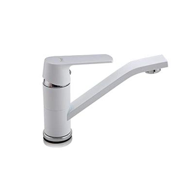 Imagem de Torneiras de banheiro Torneira de lavatório Torneira de lavatório Torneira para pia de banheiro Misturador frio e quente Bico longo, tamanho único