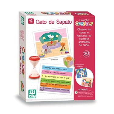 Imagem de Nig Brinquedos Jogo Educativo Madeira Crescer Gato de Sapato