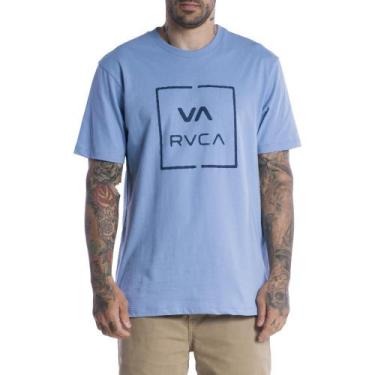 Imagem de Camiseta Rvca Va All The Way Sm24 Masculina Azul Claro