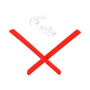 Imagem de Mryok Kits de substituição para fones de ouvido Oakley Gauge 6 OO6038 – Opt, Vermelho, One Size