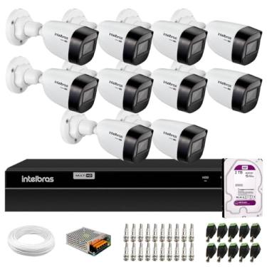 Imagem de Kit 10 Câmeras Intelbras Vhd 1130 B Hd 720p Bullet Lente 2.8mm Visão Noturna 30m Ip67 + Dvr Intelbras Mhdx 1216 Full Hd 16 Canais Multi Hd + Hd 2tb