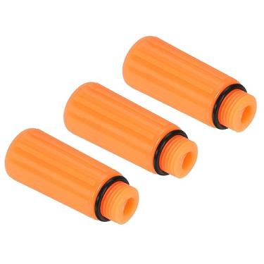 Imagem de PATIKIL Plugue de tampa de óleo do compressor de ar, pacote com 3, 15,5 mm, tampa de ventilação de substituição para compressor de ar comum, amarelo