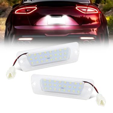 Imagem de OPP ULITE Luz de LED para placa de licença Maserati Coupe 4200 4200 GT 2001-2007, Maserati GranTurismo 2007+, Maserati GranCabrio 2010+, 48-LED branco frio 6000K luzes Plug & Play, pacote com 2 peças