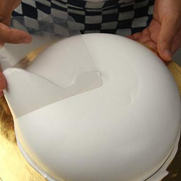 Imagem de 5 peças de raspador de bolo de plástico transparente flexível mais suave para pão pastelaria chef bolo decoração suprimentos Kangsanli
