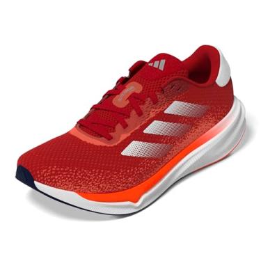 Imagem de adidas Tênis feminino Supernova Stride, Better Scarlet/Branco/Preloved Scarlet, 9.5