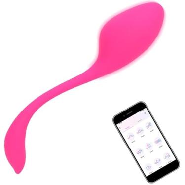 Imagem de Plugue anal anal APP Ponto G Jump Egg Vibrador Carregamento Brinquedos sexuais para mulheres Vibrando Ovo 10 velocidades Máquina de sexo anal