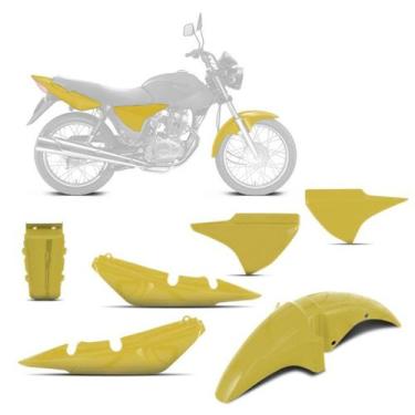 Imagem de Kit Carenagem Moto Honda Paralama Titan 150 2004 2005 2006 2007 2008 -