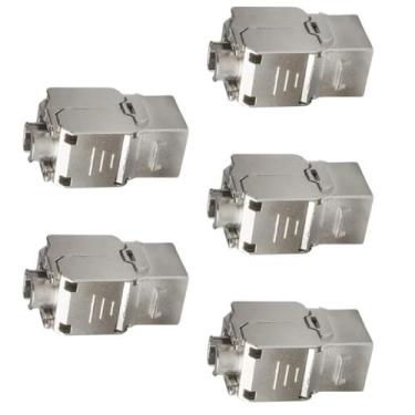 Imagem de Conector Keystone RJ45 da Cat6A,blindado, interface de rede - HSD Cabl
