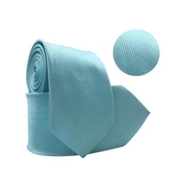 Imagem de Gravata Social Trabalhada Quadriculada Casamento Evento - Rpires, Azul