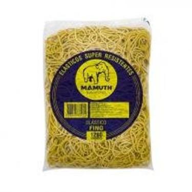 Imagem de Elastico dinheiro amarelo puro pacote com 1200un / pct / mamuth