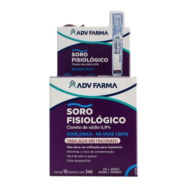 Imagem de Soro Fisiológico 0,9% ADV com 10 Unidades de 5ml cada - Tayuyna