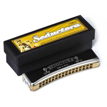 Imagem de Gaita Profissional Em C (dó) 32 Vozes Seductora 7932 Hering