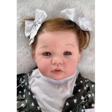 Imagem de Boneca Reborn Princesa Pano Envio Imediato + Enxoval - Mundo Azul e Ro