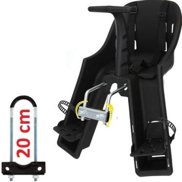 Imagem de Cadeirinha Dianteira Infantil Para Passeio Baby Bike Kalf, Grafite, Pr