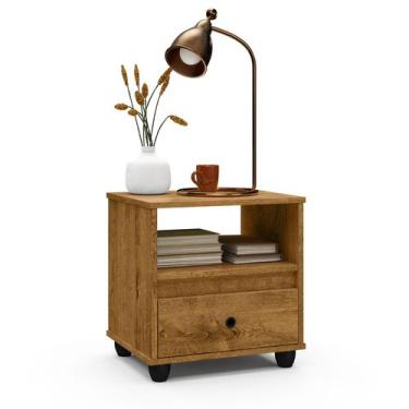 Imagem de Mesa de Cabeceira Box Quarto 1 Gaveta Decoração - Moveis Fast Online, 