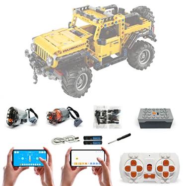 Imagem de Motor and Remote Control Upgraded Set for Lego 42122 Technic Jeep Wrangler, APP 4 Control Modes, with 2 Motor (Model not Included)