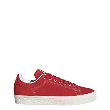 Imagem de adidas Tênis unissex Stan Smith CS - Estilo de vida, atlético e tênis, Better Scarlet S23 / Core White / Gum, 9