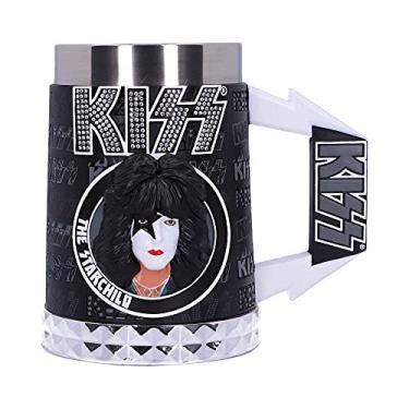 Imagem de Nemesis Now Regata oficialmente licenciada KISS Glam Range Paul Stanley The Starchild, preta, 15,5 cm