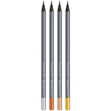 Imagem de Kit 04 Lápis Grafite Preto Nº2 B Faber Castell, Grip 2001, Super Soft,