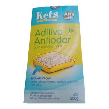 Imagem de aditivo antiodor kets 500g para bandeja de gatos - alfapet