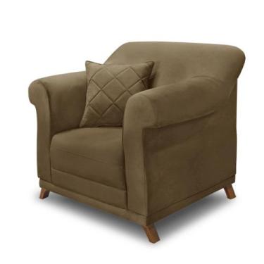 Imagem de Poltrona Decorativa Estofada Sala Quarto Escritório Leitura Fiorela - 