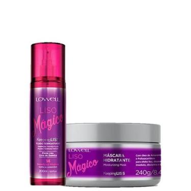 Imagem de Lowell Keeping Liss Liso Magico Fluido 200ml e Mascara Hidratante 240g