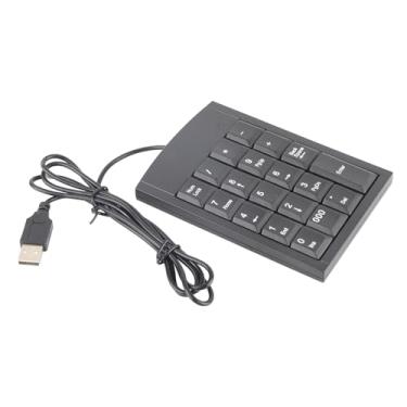 Imagem de Mini Teclado Numérico USB Com Botão de Toque Anti-queda Simplifica a Entrada de Dados para Laptop
