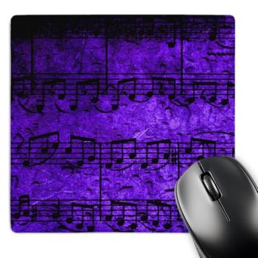 Imagem de 3dRose Mouse pad LLC 20 x 20 x 0,63 cm, interlúdio musical em roxo azul (mp_5878_1)
