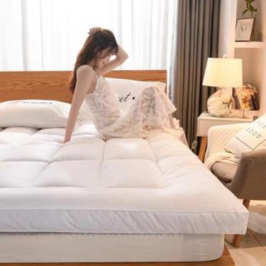 Imagem de KUGGKKTP Colchão Futon Colchão Dobrável Tapete Tatami Almofada de Dormir Colchão Japonês Dobrável Colchão Portátil Camping Colchão Respirável Twin Full Queen para Dormitório Casa Sofá Colchão