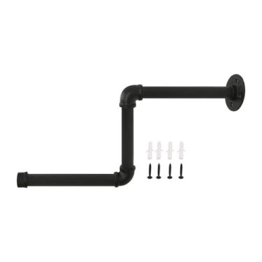 Imagem de DimyFew Rack de roupas para tubos industriais, haste de vestuário em forma de Z, cabide para guarda-roupa