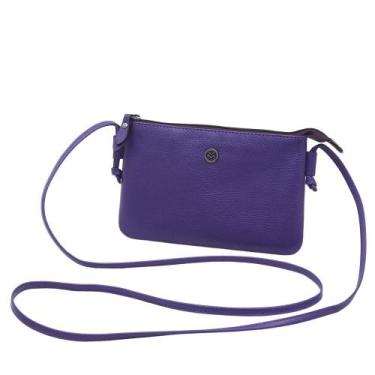 Imagem de Bolsa de Couro Mariart Onix, Blueberry