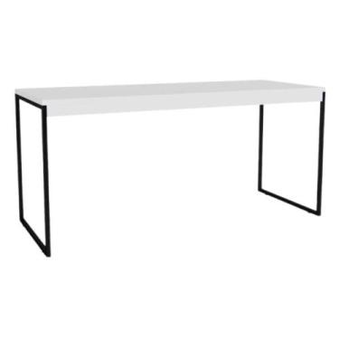 Imagem de Mesa Reunião CEO 1.2 Pés de Ferro Branco - Mais de Casa