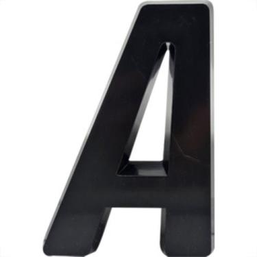 Imagem de Deplasti Letra  3D Preto A 13Cm - DEPLASTI FORA DE LINHA