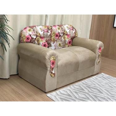 Imagem de Sofá 2 Lugares Bege com Floral 607/66 Viena - Alpoim
