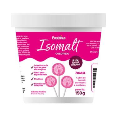 Imagem de Isomalt Festisa 150g - Colorido, Rosa