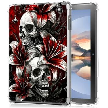 Imagem de HEAKIERG Capa transparente para leitor digital Kobo Libra Color 2024 / Kobo Libra 2 2021 de 17,8 cm, capa protetora de silicone TPU transparente à prova de choque para Kobo Libra Color 7 polegadas